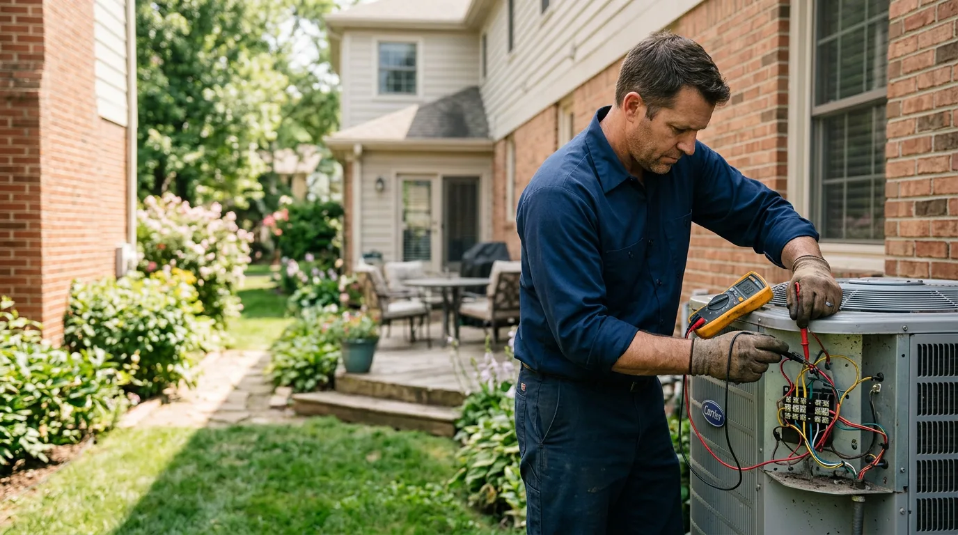 HVAC technician working near Middleburg, OH